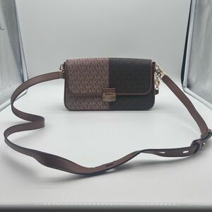 Michael Kors Brown and Black Crossbody Bag